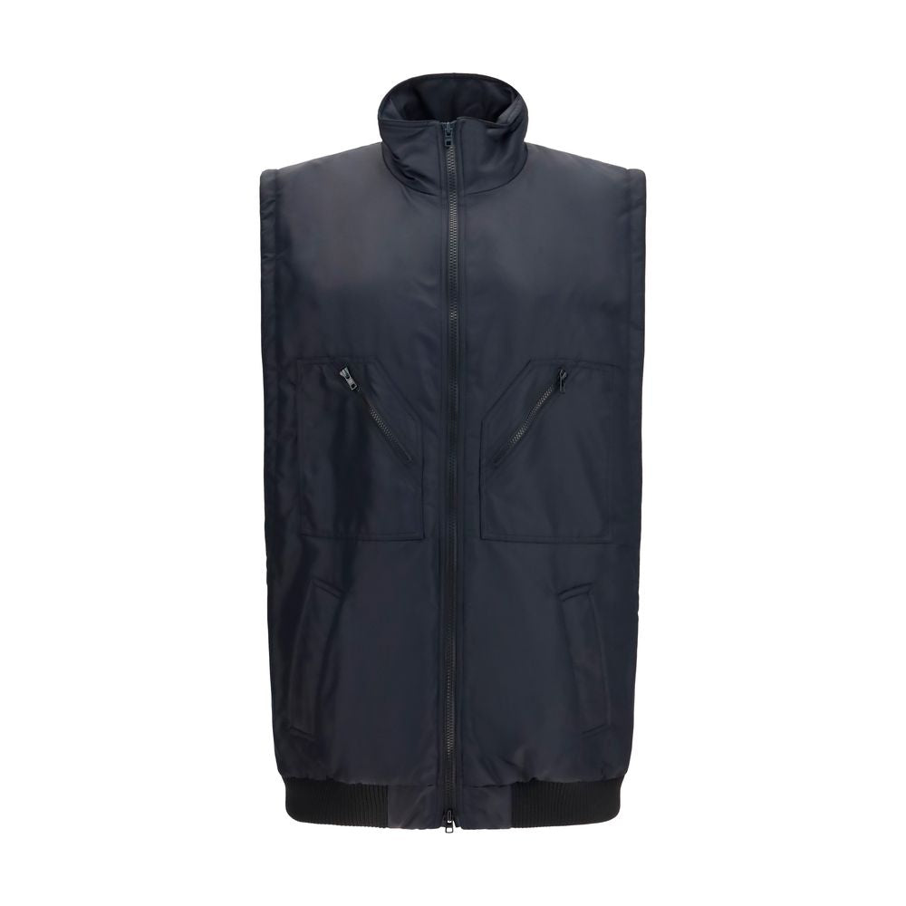 MM6 Maison Margiela Quilted Nylon Vest — Black