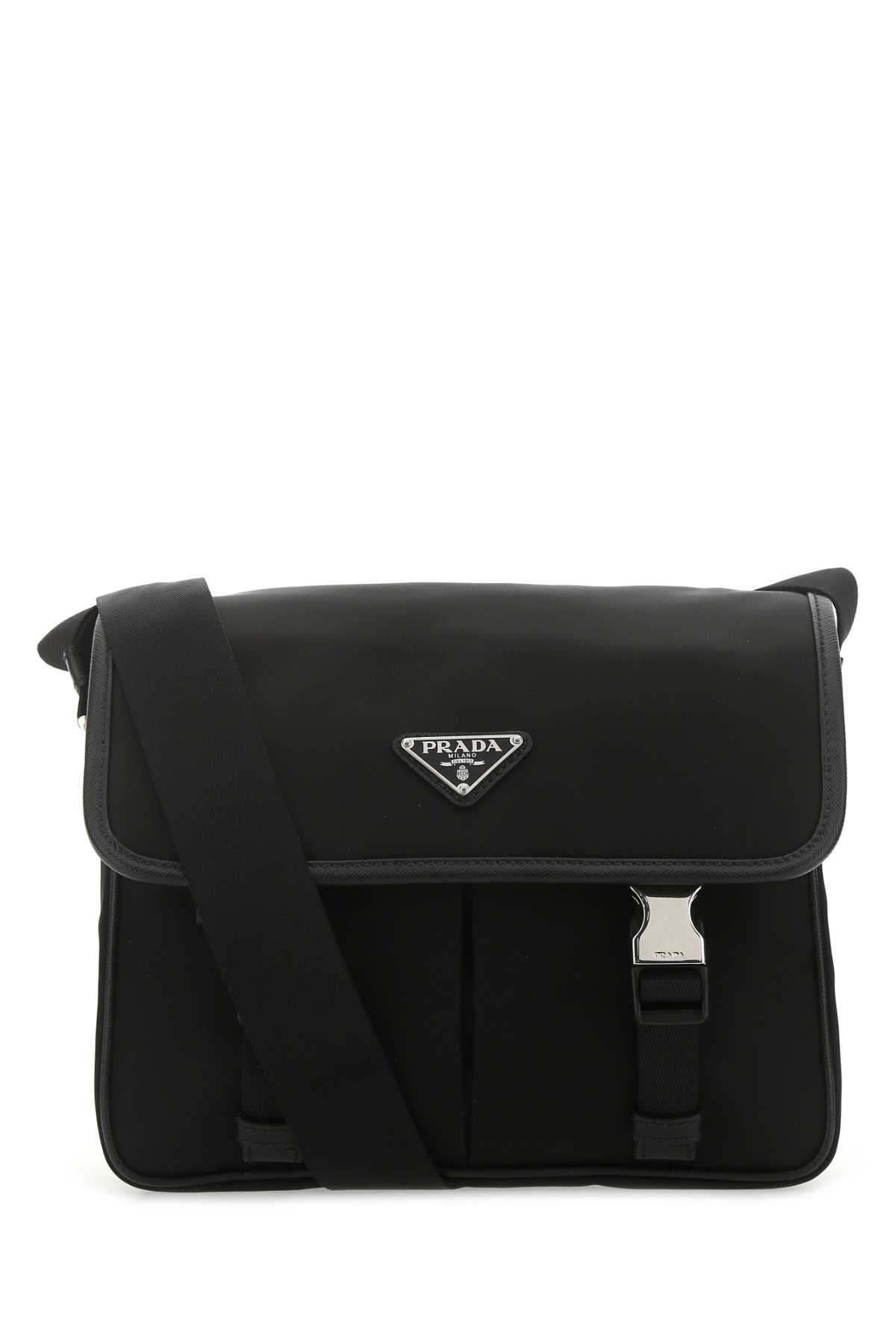 Prada Re-Nylon Crossbody Bag — Black