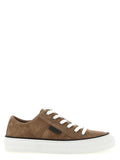 Brunello Cucinelli Suede Low-Top Sneaker — Brown