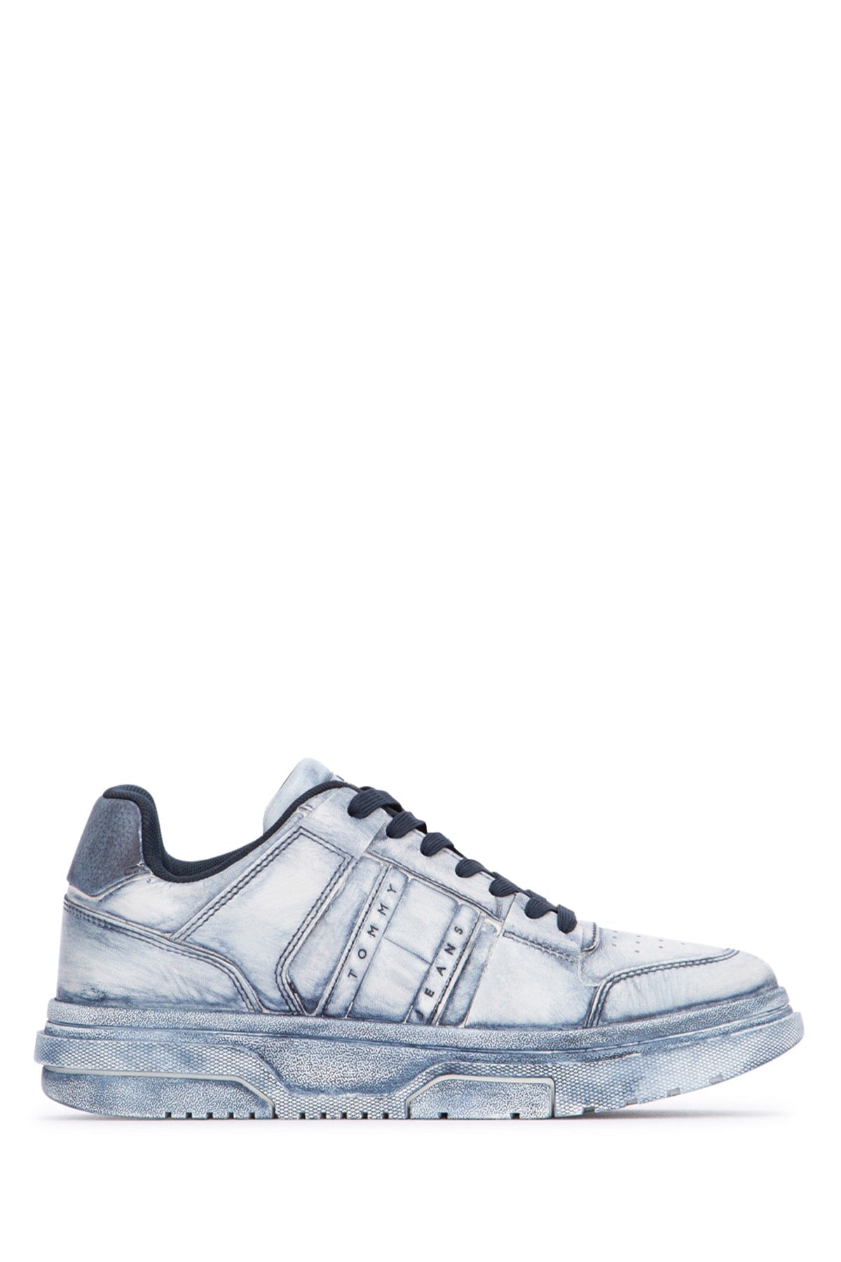 Tommy Hilfiger Quilted Leather Sneaker — White