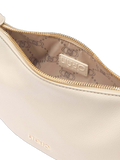 Liu Jo Curved Polyurethane Shoulder Bag — White
