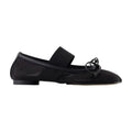 MM6 Maison Margiela Nylon Mary Jane Ballerina Flat — Black