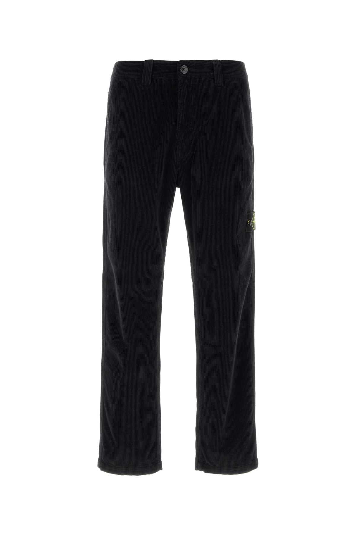 Stone Island Corduroy Trousers — Black