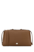 Dolce & Gabbana Pebbled Calf Leather Shoulder Bag — Brown