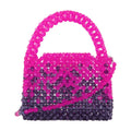 Germanier Beaded Hobo Bag — Pink