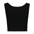 Vivienne Westwood Cropped Ribbed Viscose Tank Top — Black