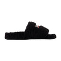 Balenciaga Shearling Sandal — Black