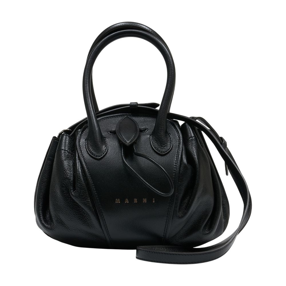 Marni Tulipea Top Handle Bag — Black