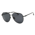 Ferragamo SF308S Aviator-Style Metal Frame Sunglasses — Black