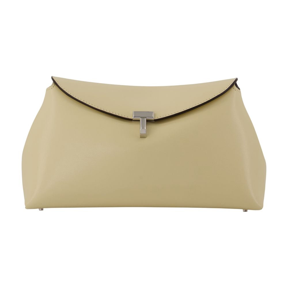 Toteme T-Lock Clutch — Ivory