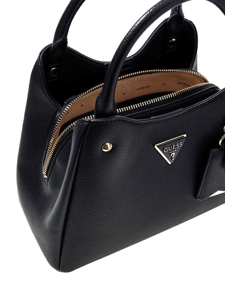 Guess Meridian II Top Handle Bag — Black