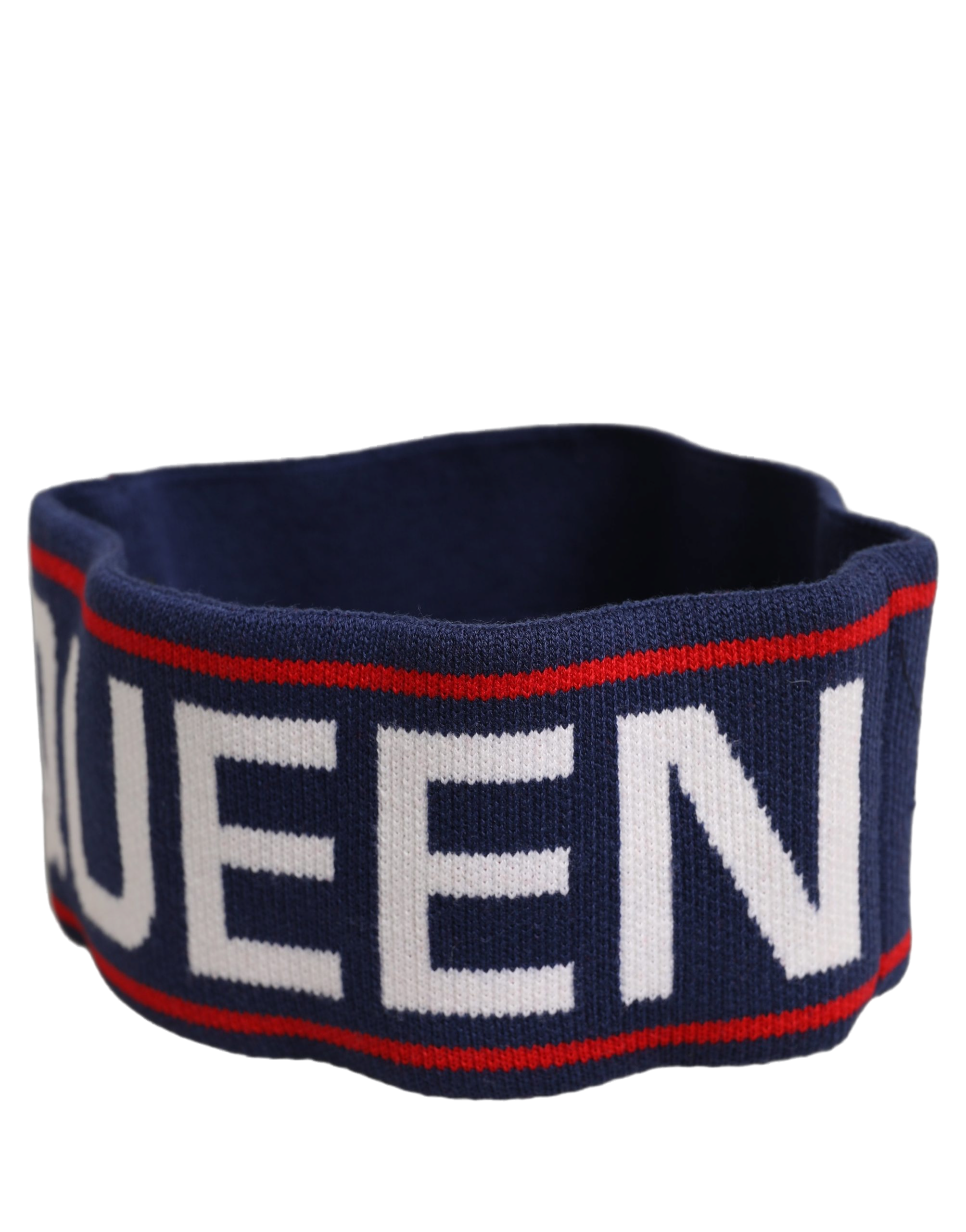 Dolce & Gabbana HAT10013 Knitted Logo Headband — Navy