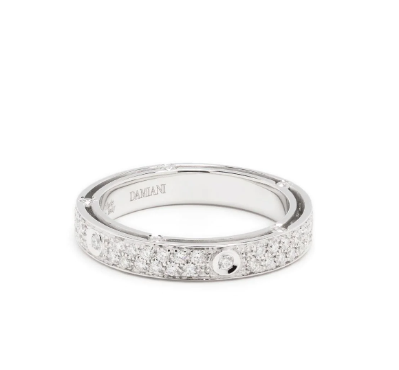 Damiani D.Side Continuity Ring — white