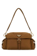 Prada Re-Nylon Shoulder Bag — Brown