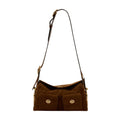 Coach Leather Shoulder Bag — Brown
