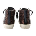 Golden Goose Deluxe Brand Glitter High-Top Sneaker — Brown