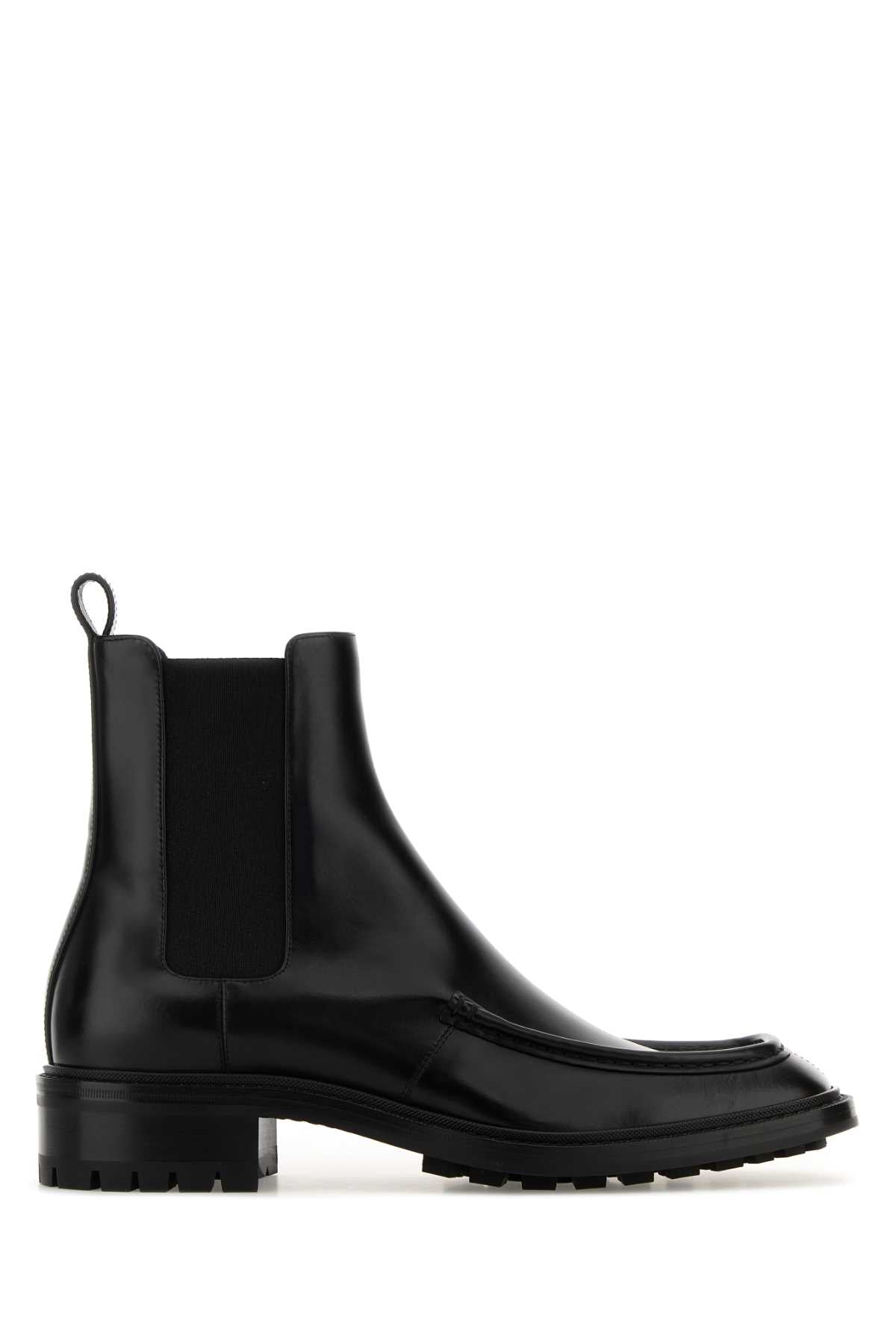 Saint Laurent Chelsea Calf Leather Boot — Black