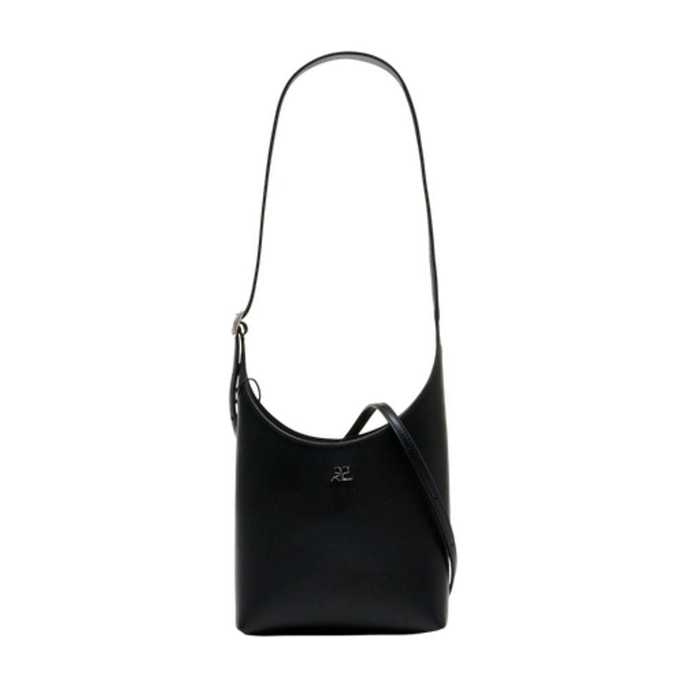Courreges Melt Shoulder Bag — Black