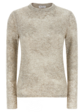 Brunello Cucinelli Flower Lace Sweater — Beige
