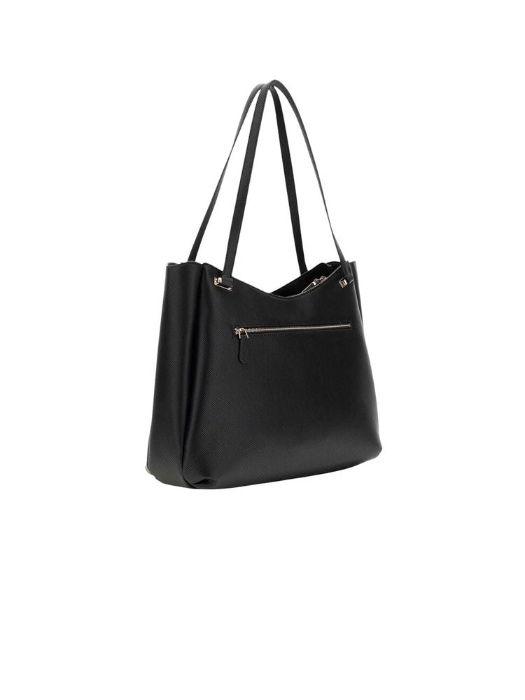 Guess Devon 3 Comp Tote Bag — Black