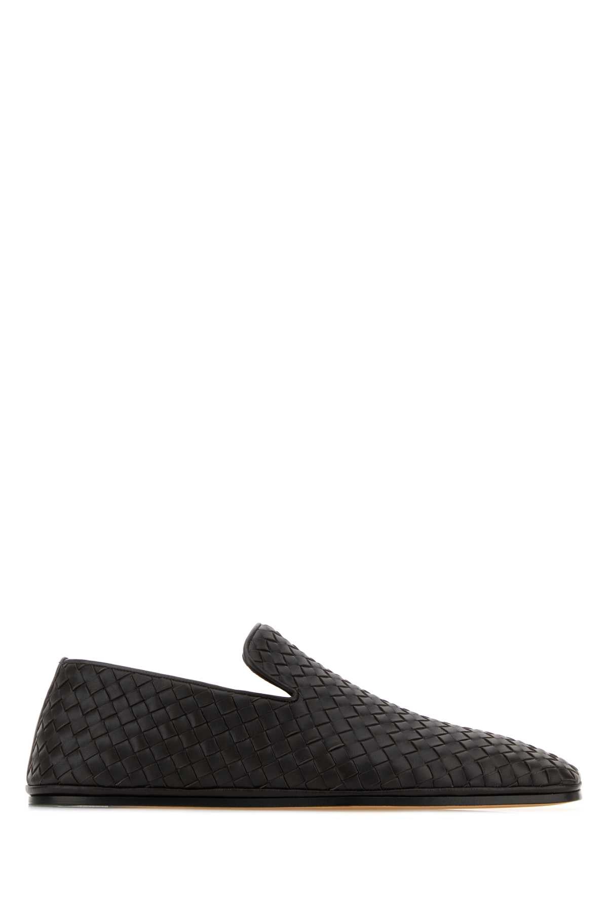 Bottega Veneta Intrecciato Leather Slipper — Black