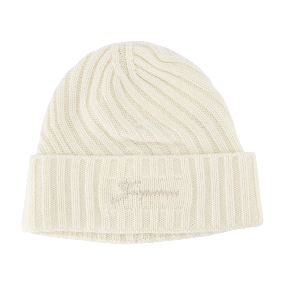 Jacquemus ACU00767AK00287-110 Beanie — White