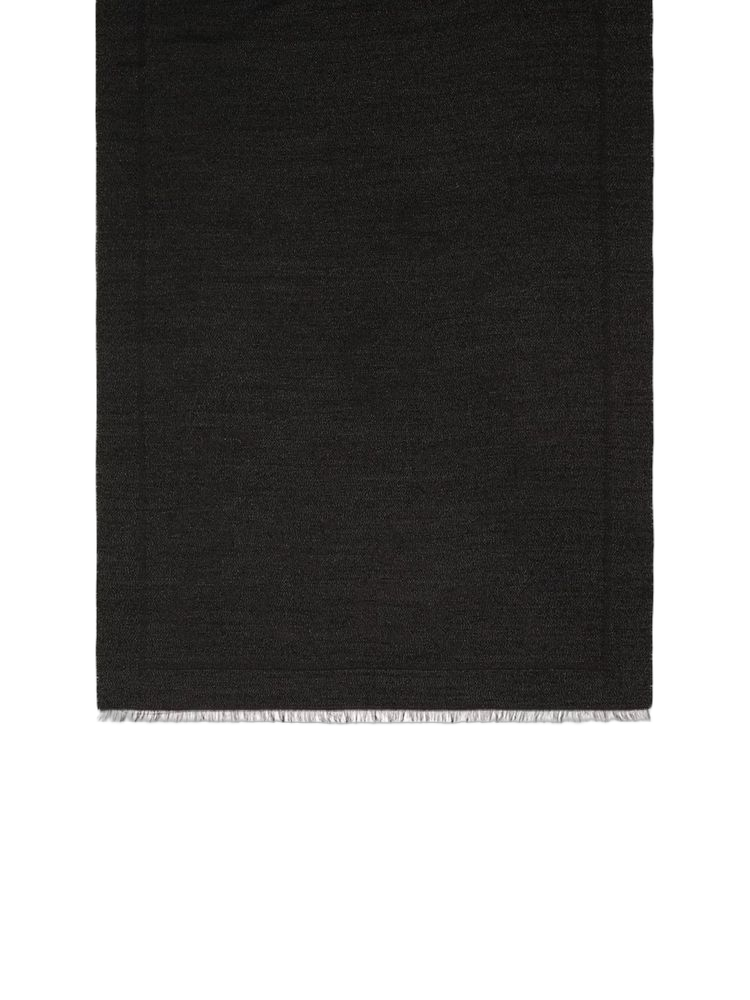 Coccinelle Modal and Silk Blend Scarf — Black