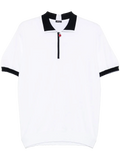 Kiton Knitted Cotton Polo Shirt — White