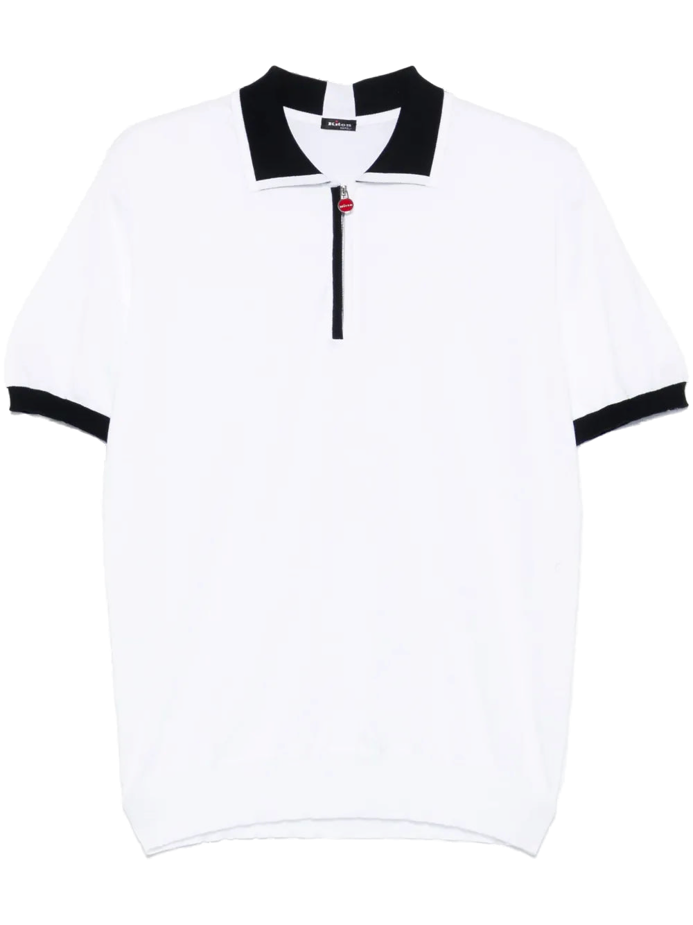 Kiton Knitted Cotton Polo Shirt — White