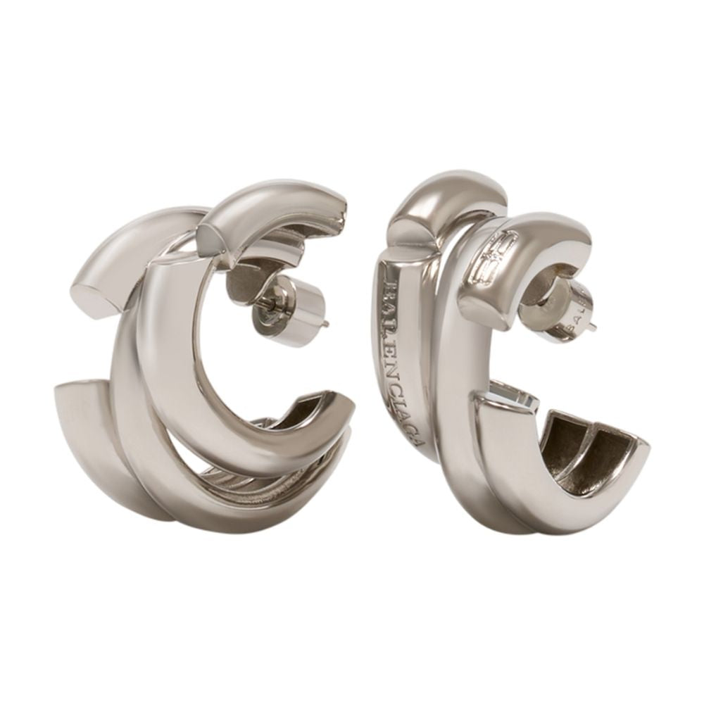 Balenciaga Saint Germain Earrings — Silver