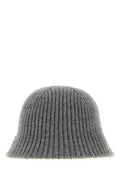 Miu Miu CAPPELLI Virgin Wool & Cashmere Blend Bucket Hat — Gray
