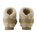 Burberry Shearling-Lined Leather Boot — Beige