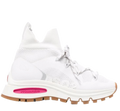 Dsquared2 Perforated Sock-Style Sneaker — White