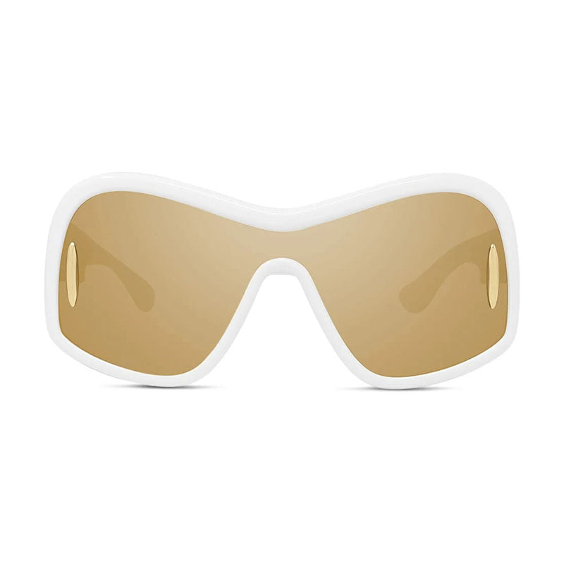 Loewe LW40131I25G Shield Frame Sunglasses — White