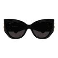 Balenciaga BB0322S002 Oversized Cat-Eye Sunglasses — Black