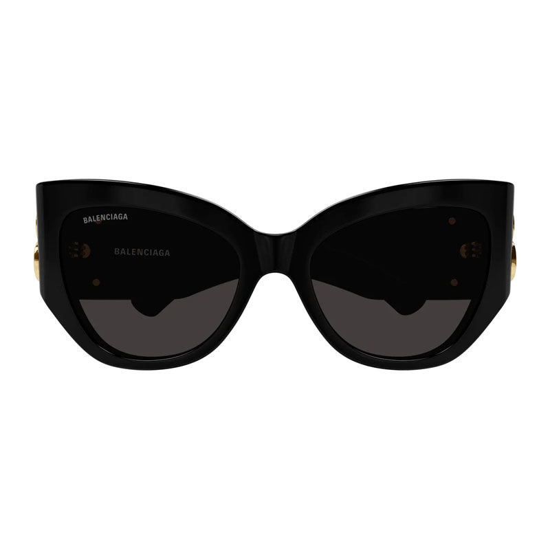 Balenciaga BB0322S002 Oversized Cat-Eye Sunglasses — Black