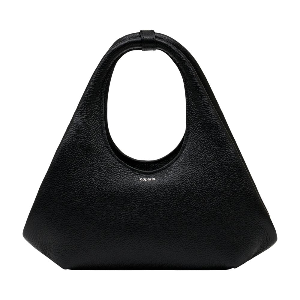 Coperni Pebbled Leather Shoulder Bag — Black