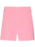 Valentino High-Rise Tailored Shorts — Pink