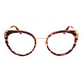 Chopard VCH367V01G2 Cat-Eye Acetate Eyeglasses — Burgundy