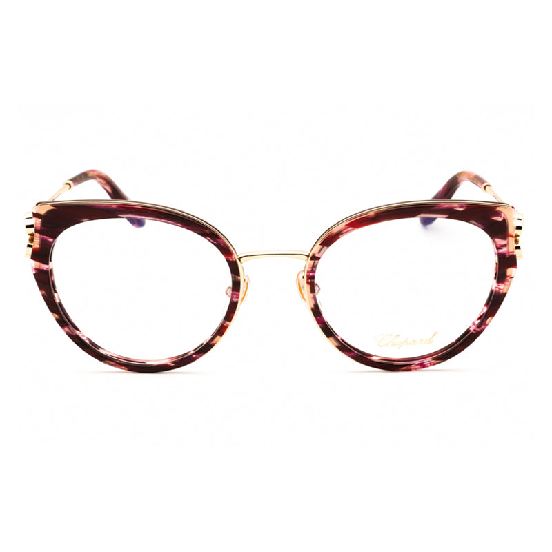 Chopard VCH367V01G2 Cat-Eye Acetate Eyeglasses — Burgundy