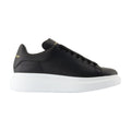 Alexander McQueen Leather Oversized Sneaker — Black