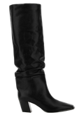 Jimmy Choo Knee-High Leather Boot — Black