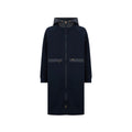 Herno Cotton Drawstring Hood Coat — Navy