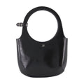 Courreges Leather Shoulder Bag — Black