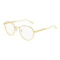 Bottega Veneta BV1016OA002 Round Metal Frame Eyeglasses — Gold
