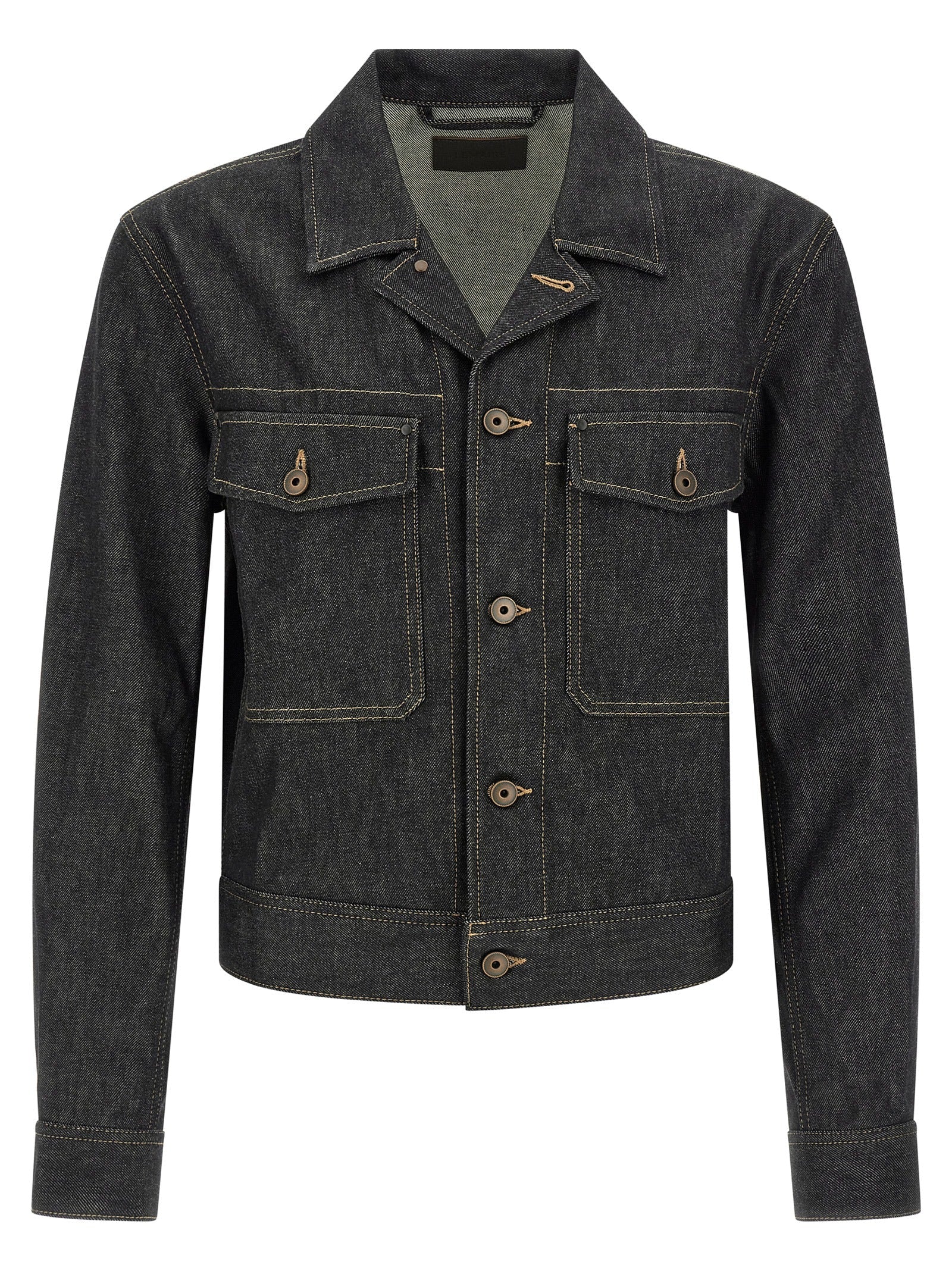 Lemaire Cotton Denim Jacket — Blue