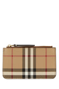 Burberry Vintage Check Card Case — Beige