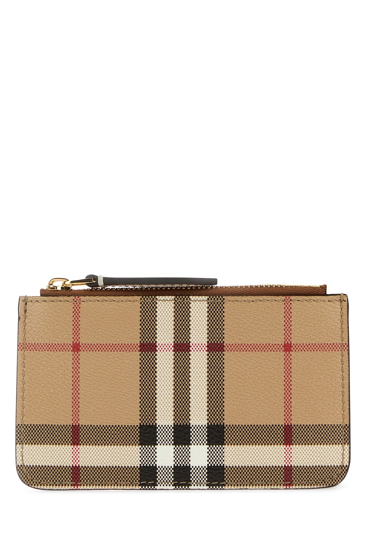 Burberry Vintage Check Card Case — Beige