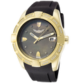 Isw Diamond-Set Gold Plated Watch — Black