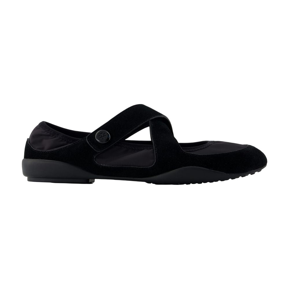 Tory Burch Romy Sport Flat — Black